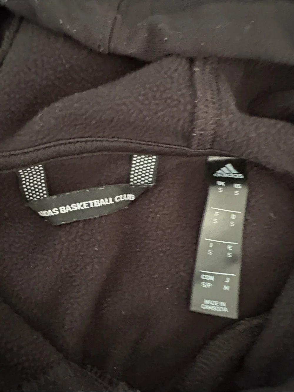 adidas Black Hoodie with White Three-Stripes Chest Graphic